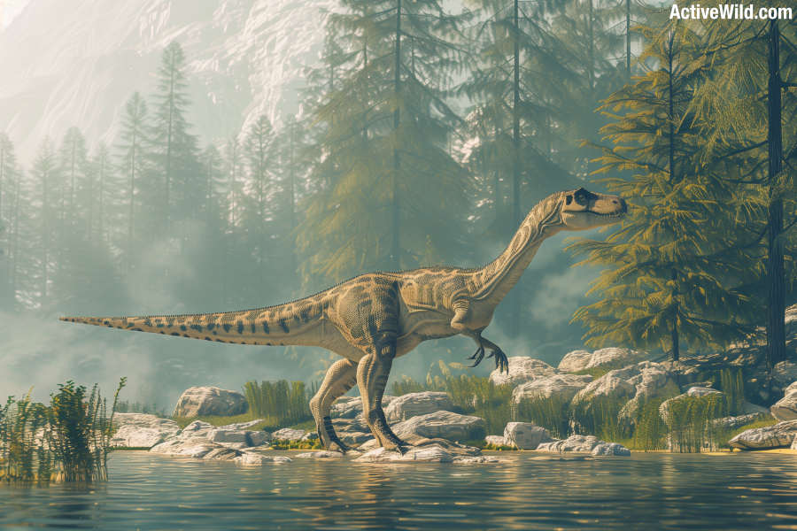 Herrerasaurus By River