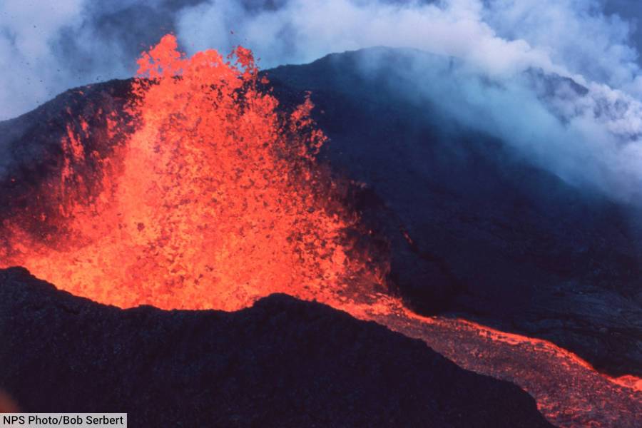 Hawaii Volcanoes National Park Volcanic Eruption
